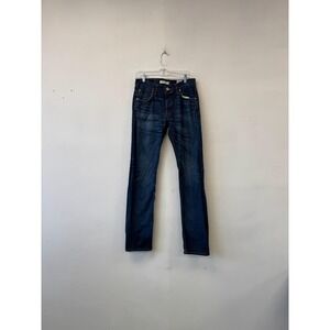 Billy Reid Jeans Mens 30x32 Blue Denim Slim Cut Straight Leg Made USA Low Rise‎